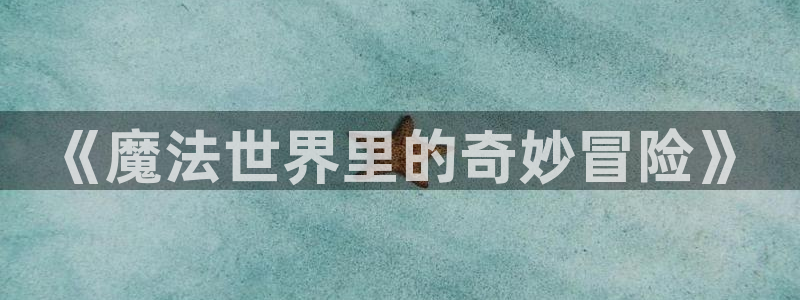 漫蛙源：《魔法世界里的奇妙冒险》
